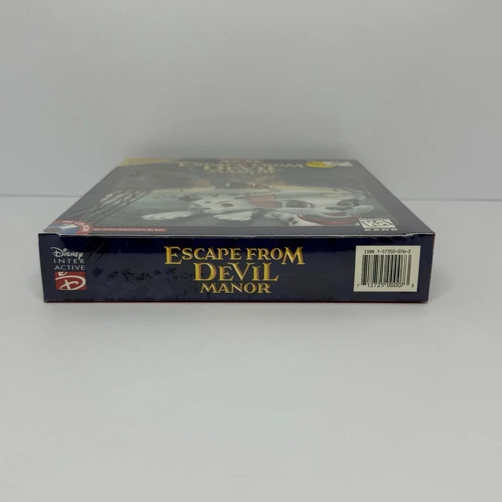 Disney 101 Dalmatians Escape From DeVil Manor Big Box PC CD-ROM Brand New Sealed